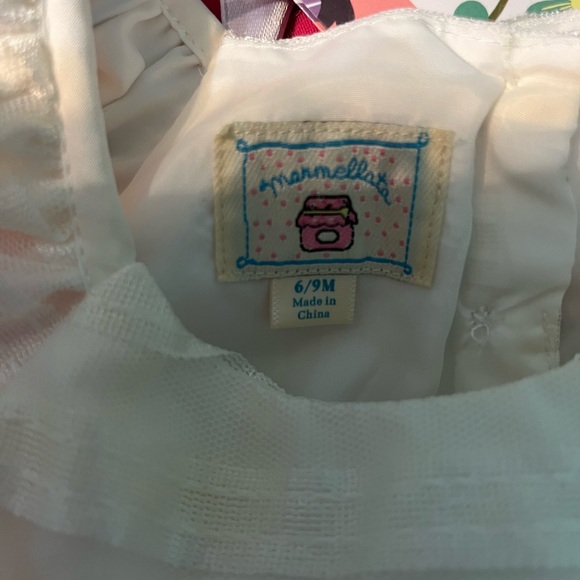 NWT Marmellata cream dress 6-9 months. Comes with head bow. - Picture 6 of 6